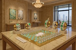 Unique Unicorns Luxury Gold and Opals Q-Chessboards 8x8;14x14 by ®Květa Carrarettovà