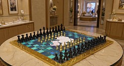 Unique Unicorns Luxury Gold and Opals Q-Chessboards 8x8;14x14 by ®Květa Carrarettovà