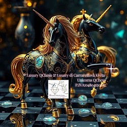Marble, Opals and Gold Unicorns Luxury Home Decor by ®Květa Carrarettovà