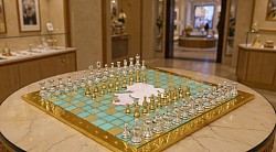 DELUX GoldOpalsQChessboard 8x8;14x14