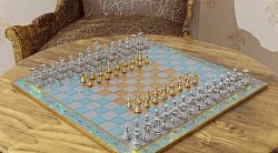 Q-Chessboard 8x8;14x14 in glass and opal